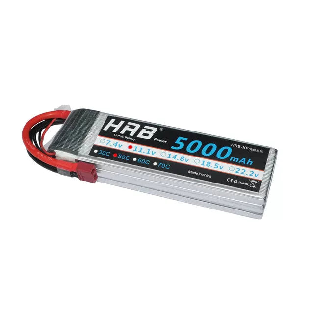 11.1V 5000mAh 3S LiPo Battery (High-Capacity RC & Drone Power Pack)