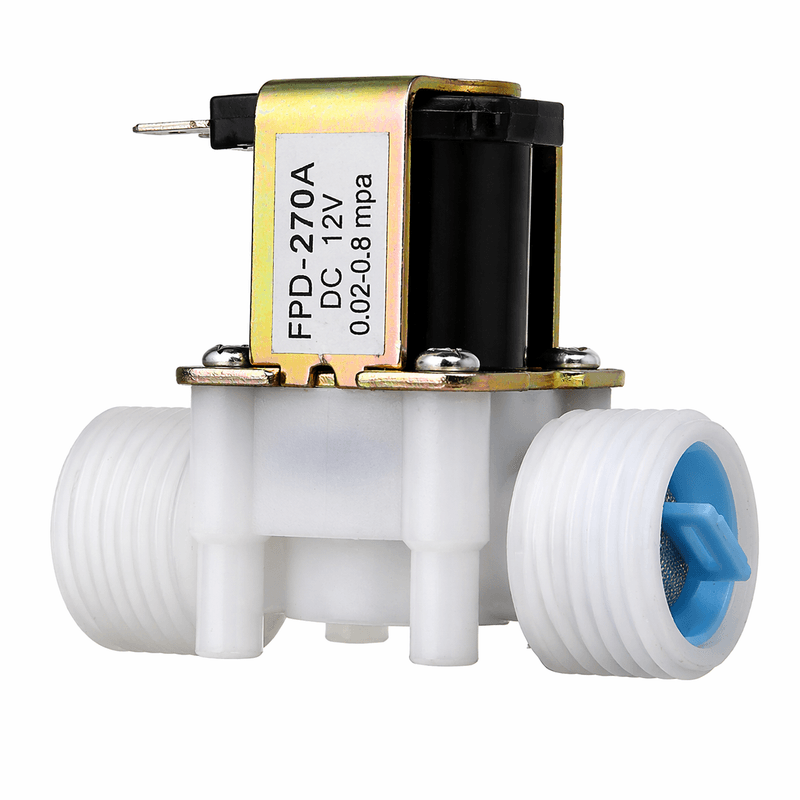 12V DC Solenoid Valve G1/2 DN15 BSPP Pressure Type Water Air Valve Normally Closed