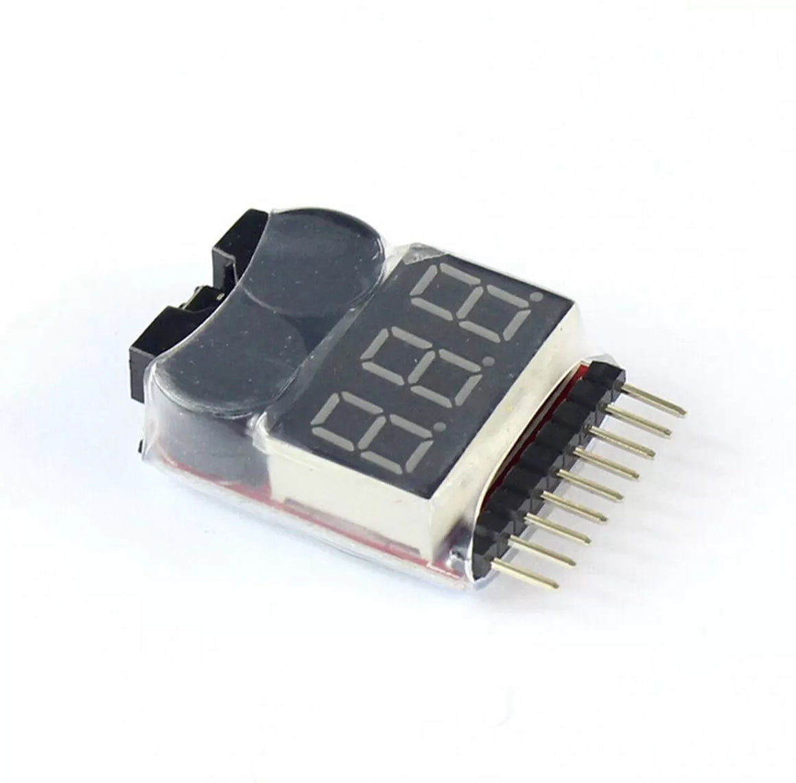 1-8S LiPo Digital Battery Voltage Tester with Low Voltage Alarm Buzzer
