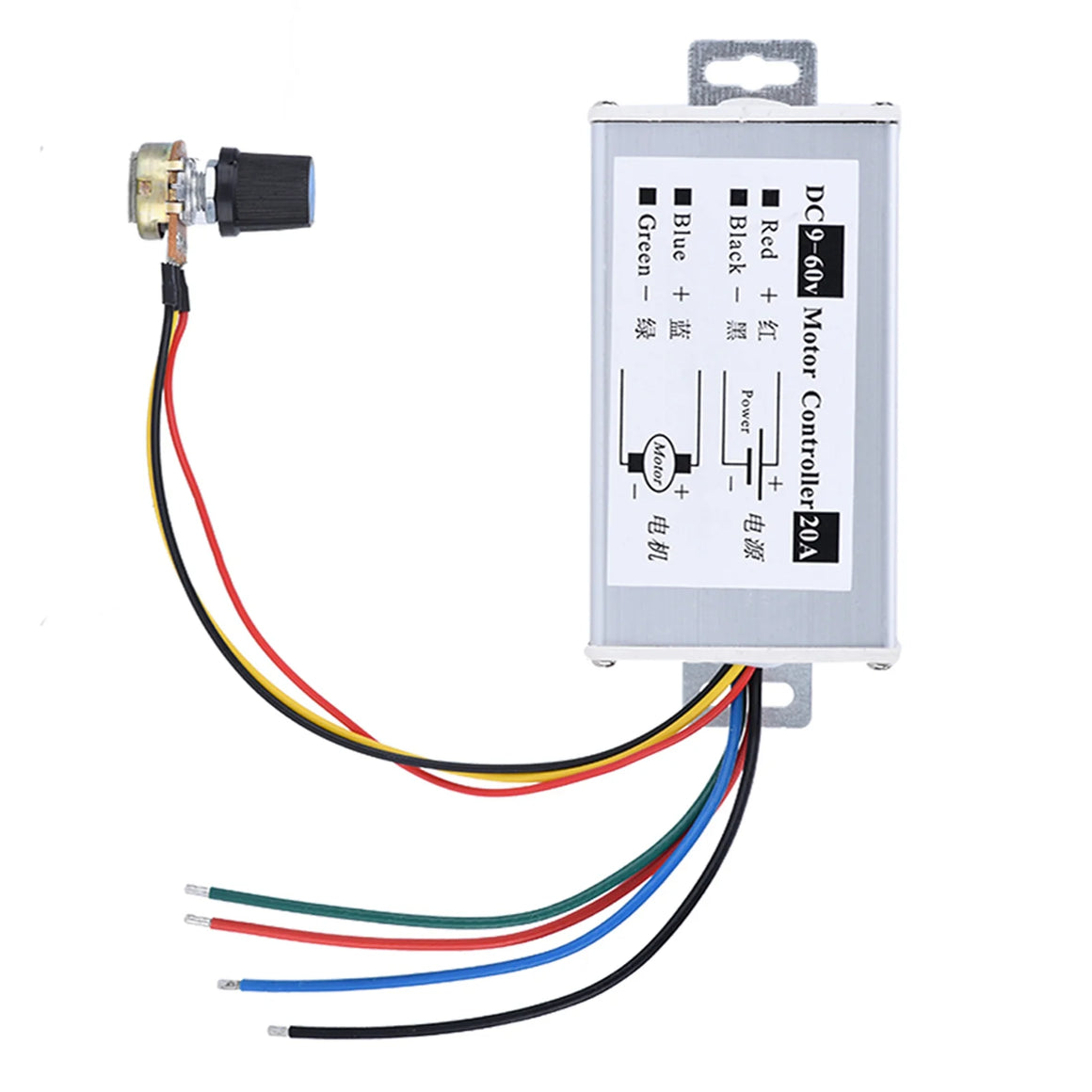 20A PWM DC Motor Speed Regulator Module (9V-60V)